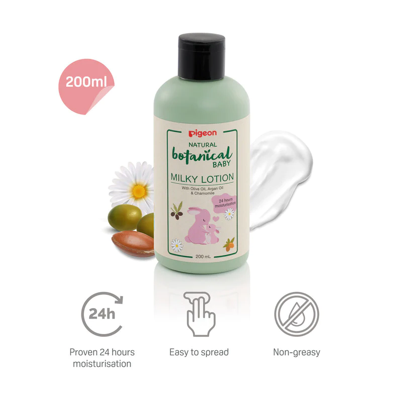 Natural Botanical Baby Milky Lotion 200ml (1)