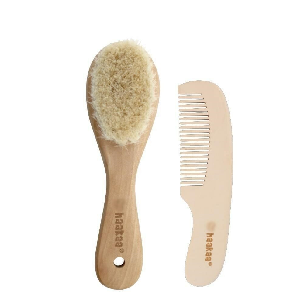 Haakaa Goat Baby Brush & Comb Set (1)