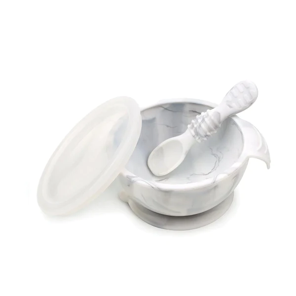 Bumkins First Feeding Set - Marble (1)