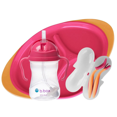 b.box Feeding set- Strawberry Shake (1)