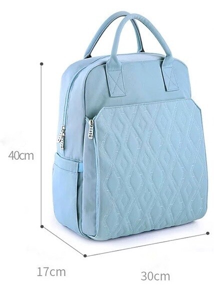 Insular Waterproof Nursery Nappy Bag/ Mummy Backpack - Sky Blue (8)