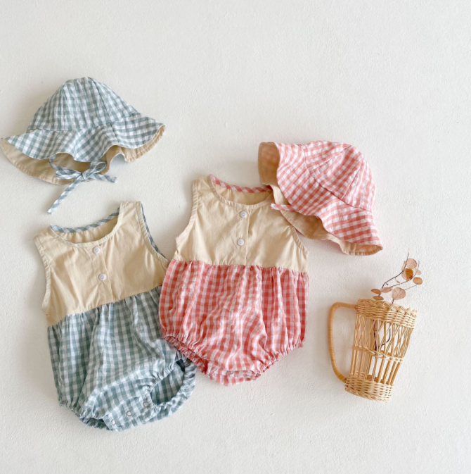 2-Piece Baby Bodysuit & Sun hat Set (3)