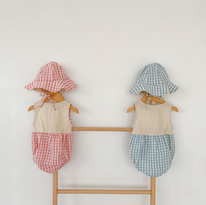 2-Piece Baby Bodysuit & Sun hat Set (4)