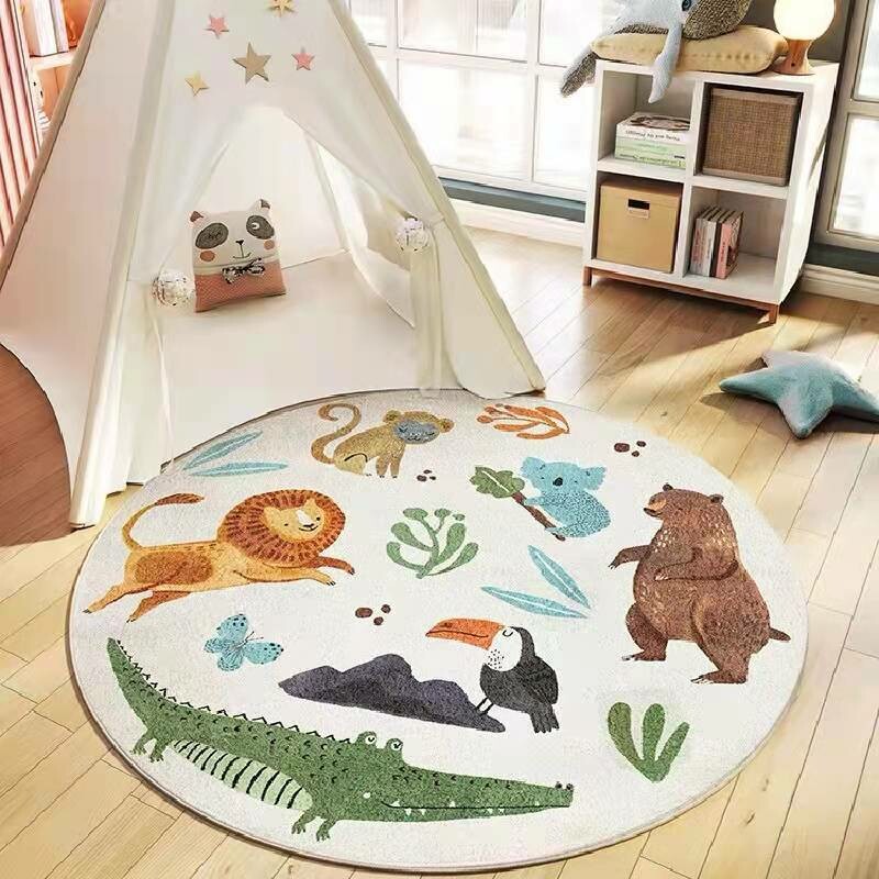 Kids Room Round Shape Rug 120x 120cm (5)