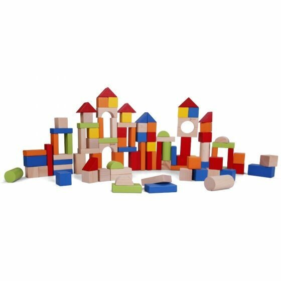 Classic World 100Pc Wooden Blocks - Barrel (4)