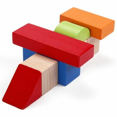 Classic World 100Pc Wooden Blocks - Barrel (5)