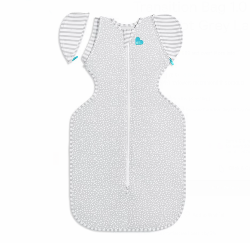 Love To Dream Swaddle UP 1.0 tog Transition Bag - Grey Dot (3)