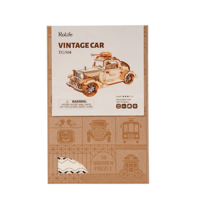 Rolife Vintage Car 3D Wooden Puzzle (6)