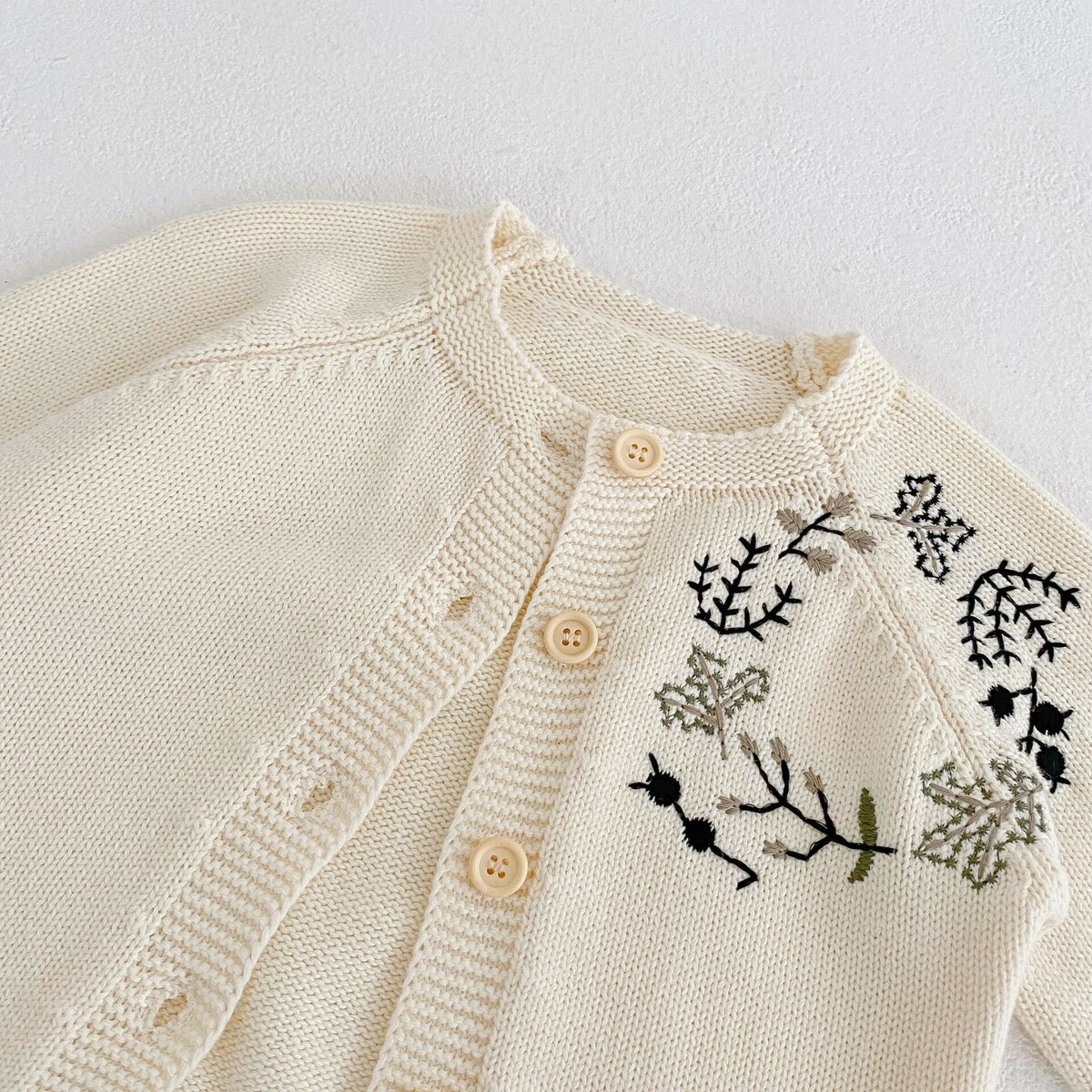 Baby Girl's Cardigan Embroidered Floral (4)