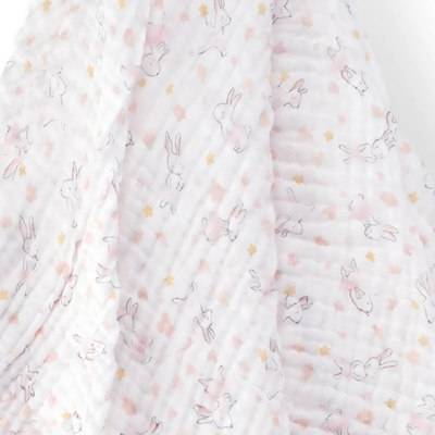 The Little Linen Co Muslin Wrap - Ballerina Bunny (2)